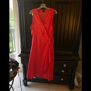 Mossimo tomato red wrap dress XXL. A true wrap dress. Nice fabric for travel.